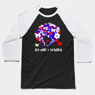 Red White and Beautiful Baseball T-Shirt